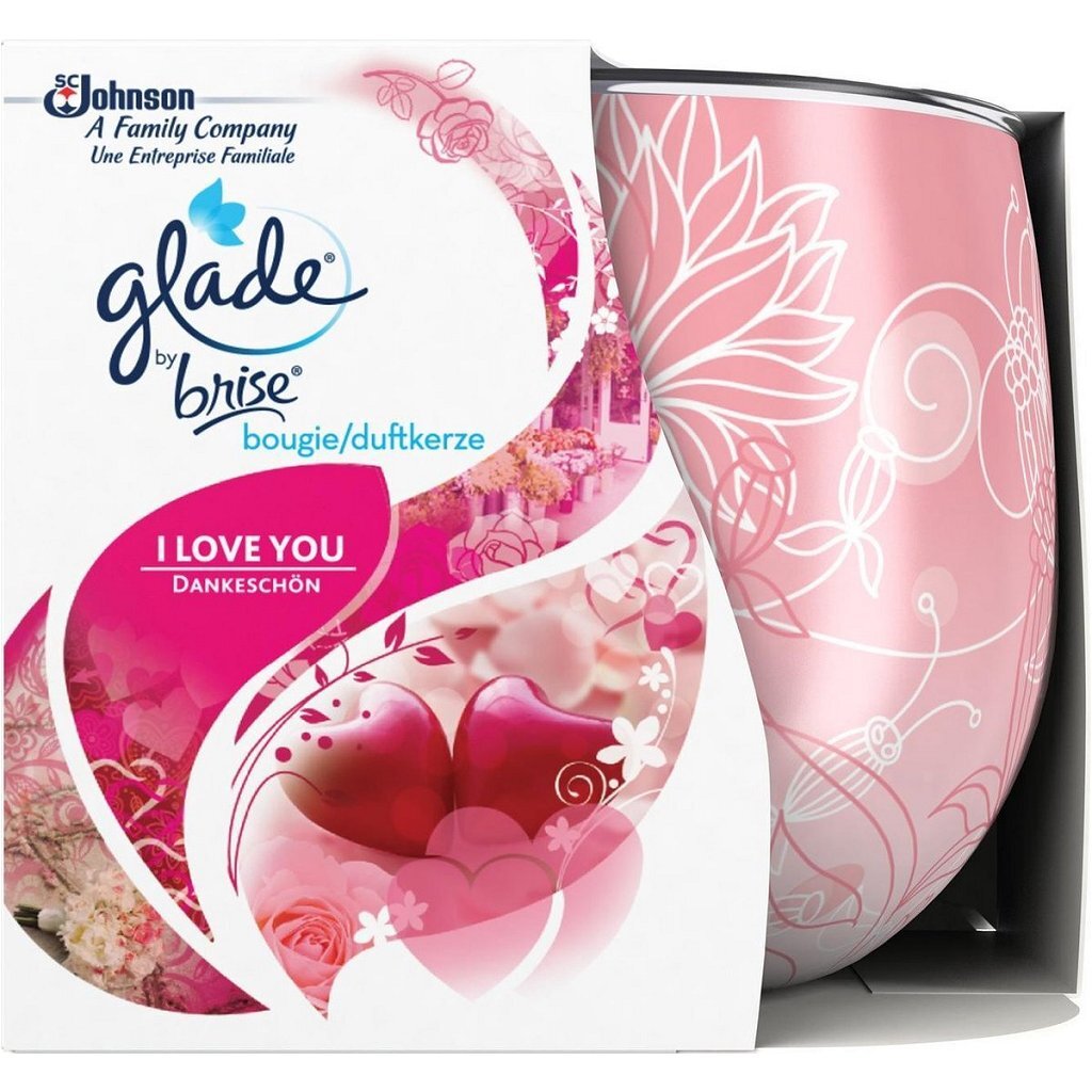 Brise Glade by Brise I Love You You Gandle parfumé en pot en verre décoratif 120gr.