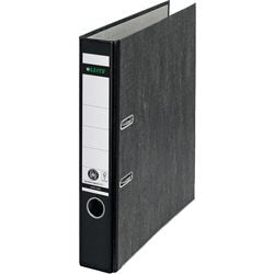 Classeur 180° leitz 1050 carton papier marbré rb trou de préhension 5,2 cm étiquette dos