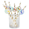 Boland pailles en papier licorne lot de 6 pièces