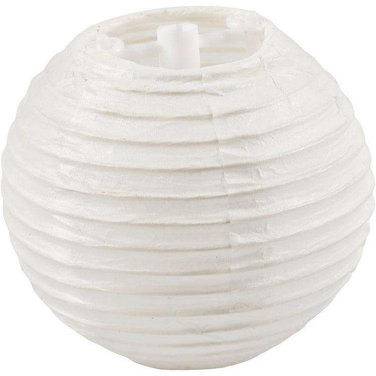 Lampe en papier Creativ company, ronde, d 7,5 cm, blanche, 10 pièces 1 boîte