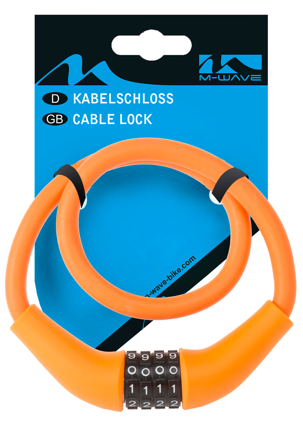 Câble M-Wave Figure Lot Silicon 900 x 12 mm Orange