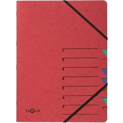 Dossier de tri page rouge a4