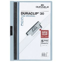 Chemises à pince plastique durable a4 22,5x31cm bleu clair pince coulissante capacité 3mm