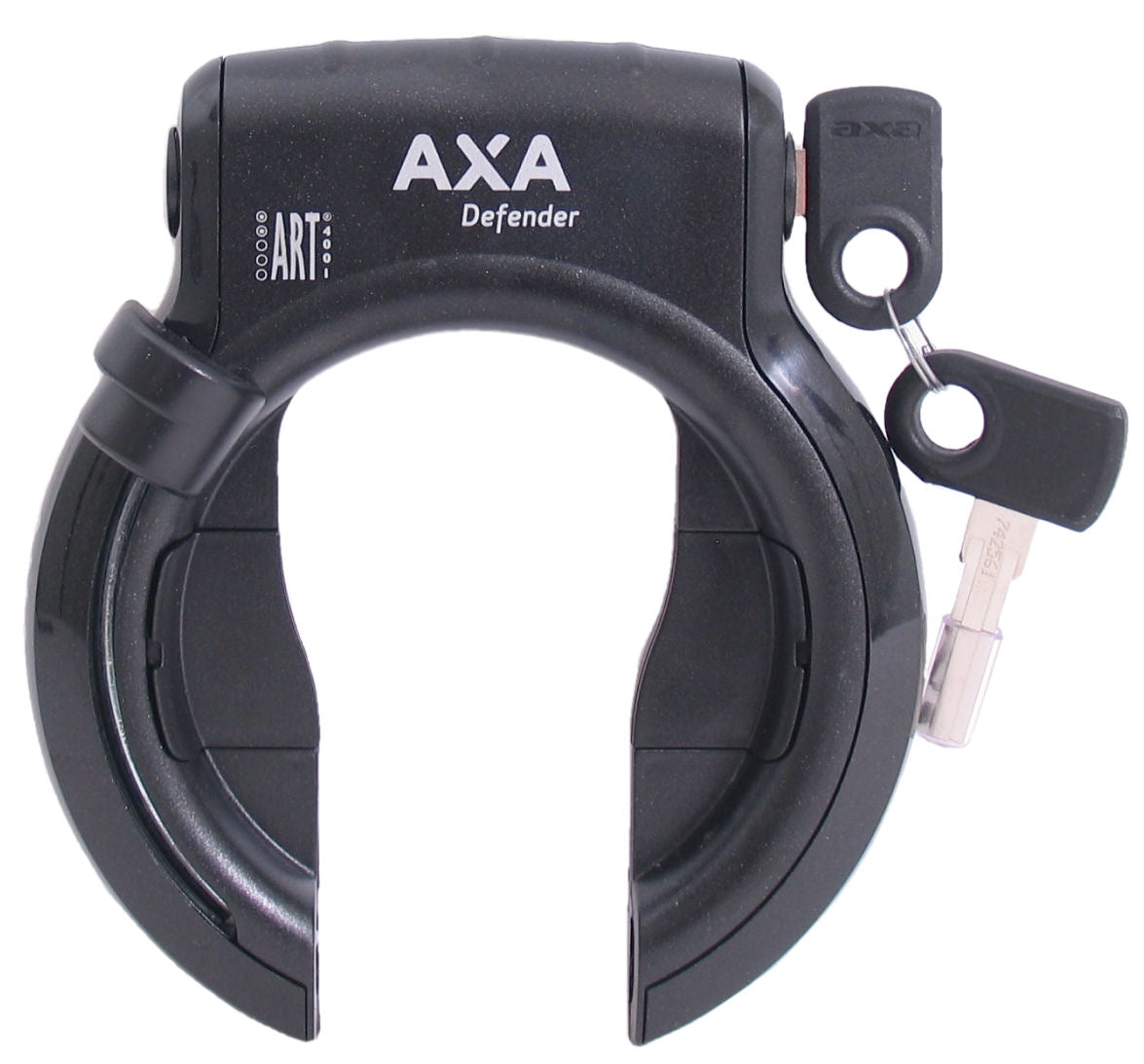 Défenseur de serrure à anneau axa avec 2 tubes Black brillant (emballage d'atelier)