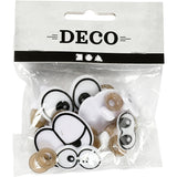 Creativ company yeux drôles, taille 2-3 cm, 9 div 1 boîte - afbeelding 2