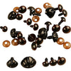 Creativ company nez yeux d'ours en peluche, d 10+12,5+15 mm, taille 15+25 mm, 12 div 1 boîte