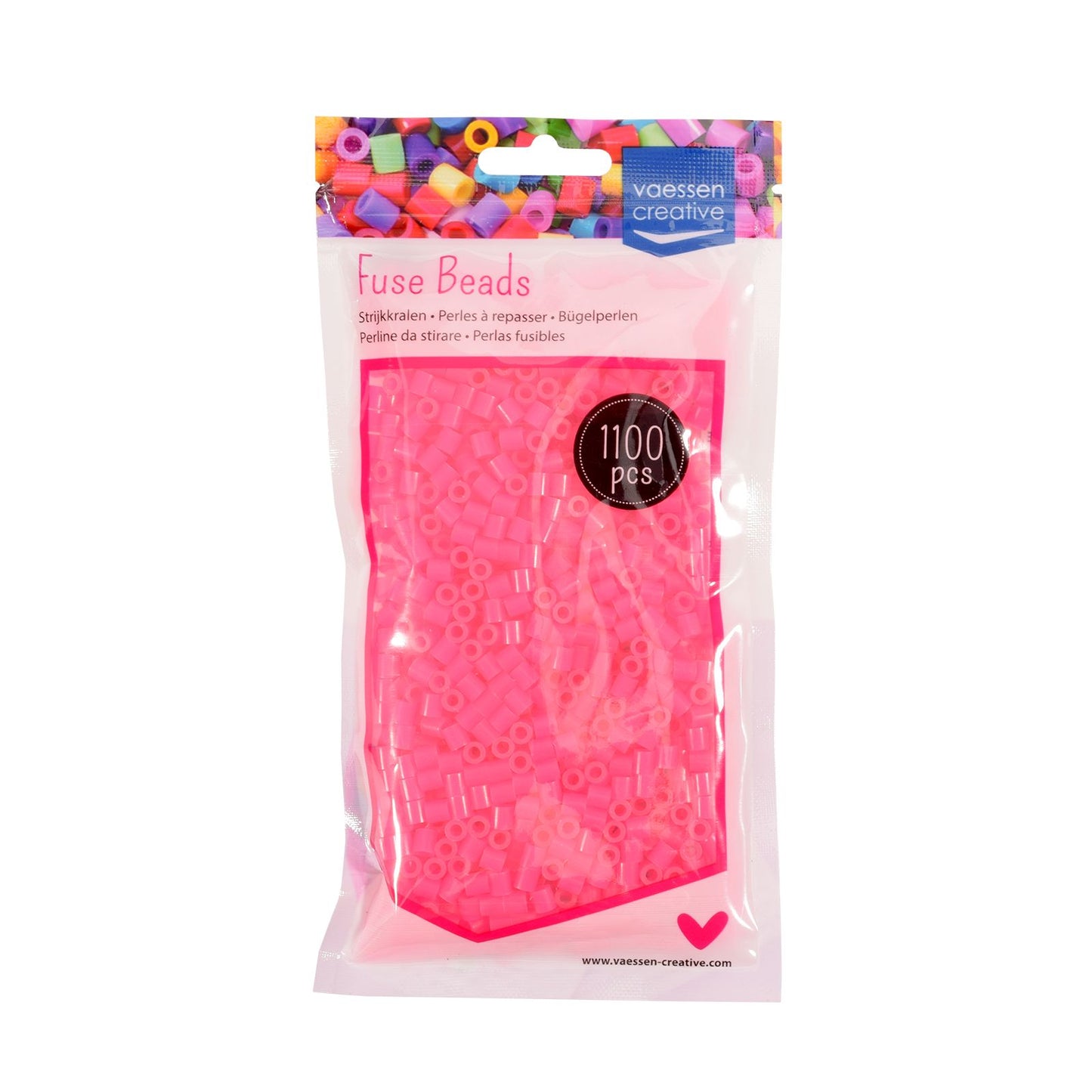 Vaessen creative • Perles thermocollantes fuchsia 1100 pcs.