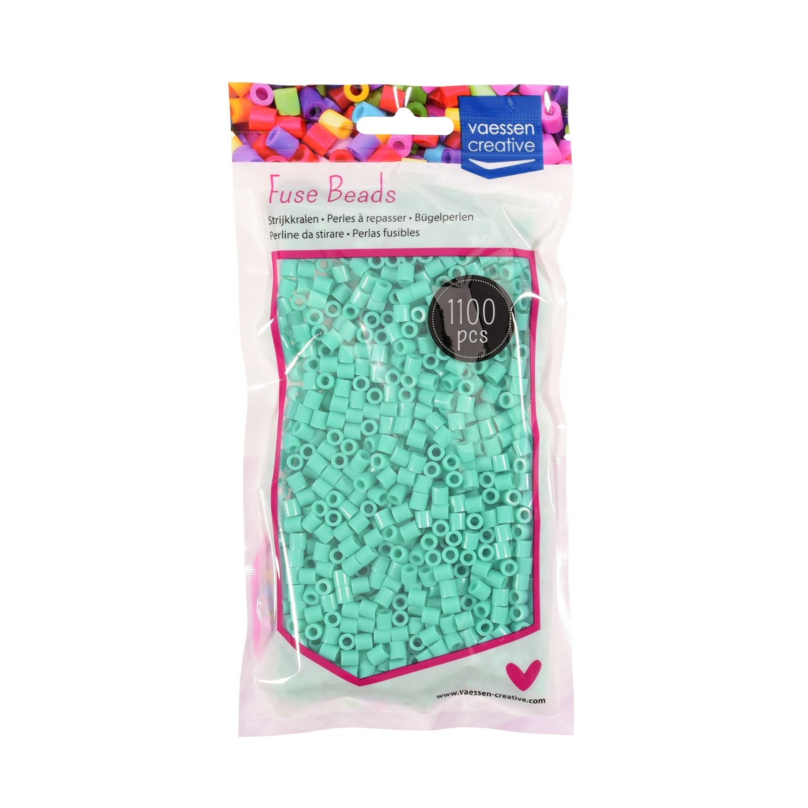 Vaessen creative • Perles thermocollantes aqua 1100 pcs.