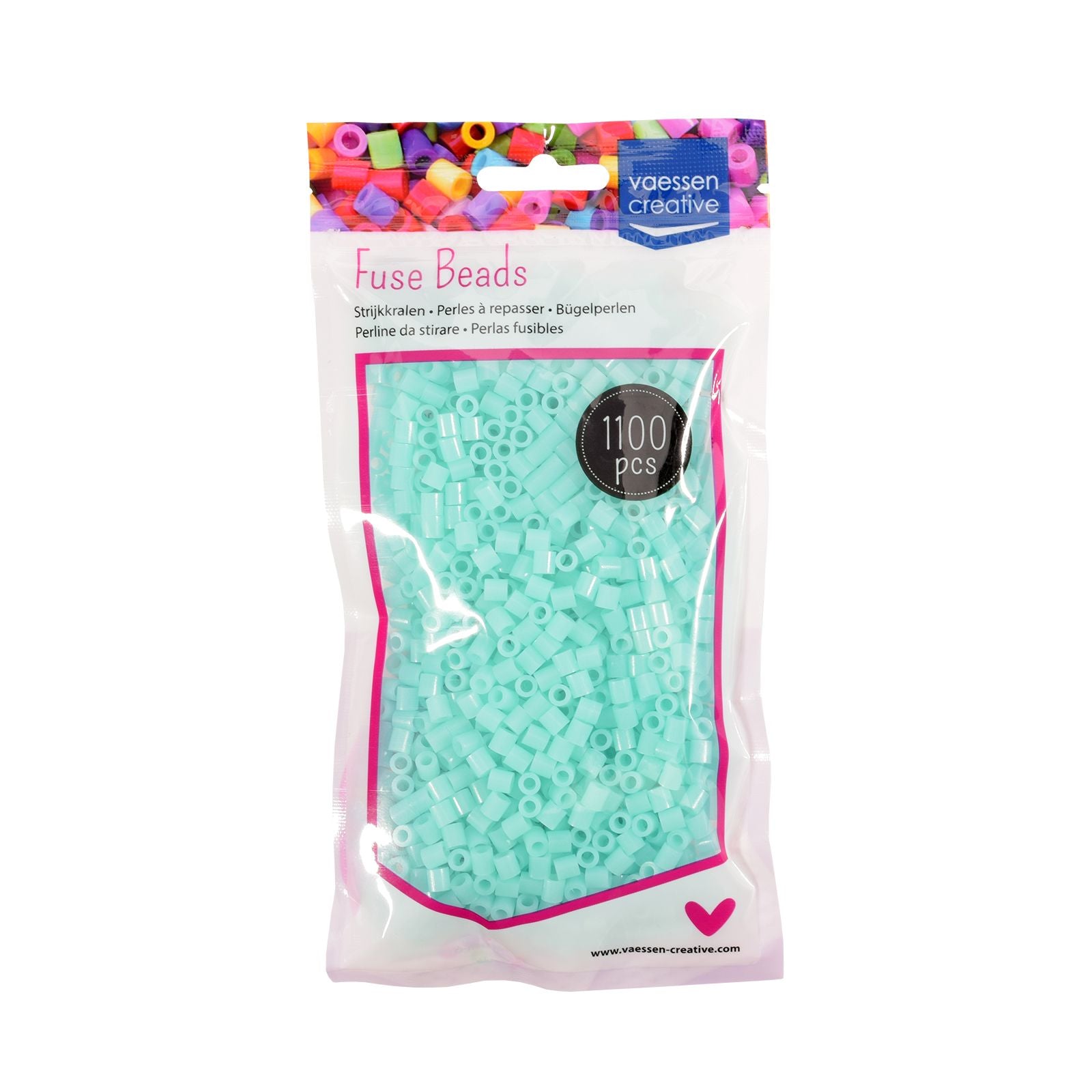 Vaessen creative • Perles thermocollantes bleu brillant 1100 pcs.