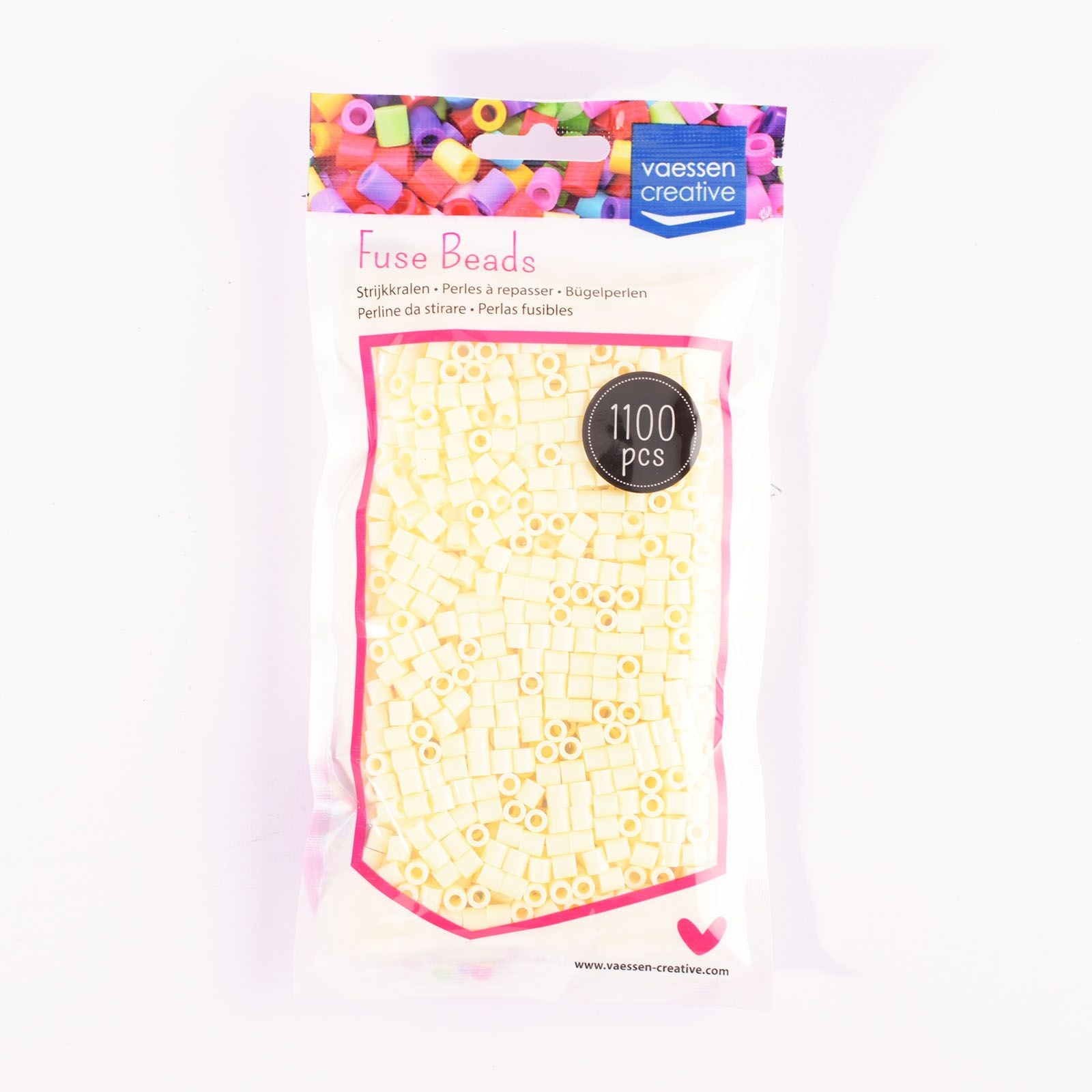 Vaessen creative • Perles thermocollantes crème 1100 pcs.