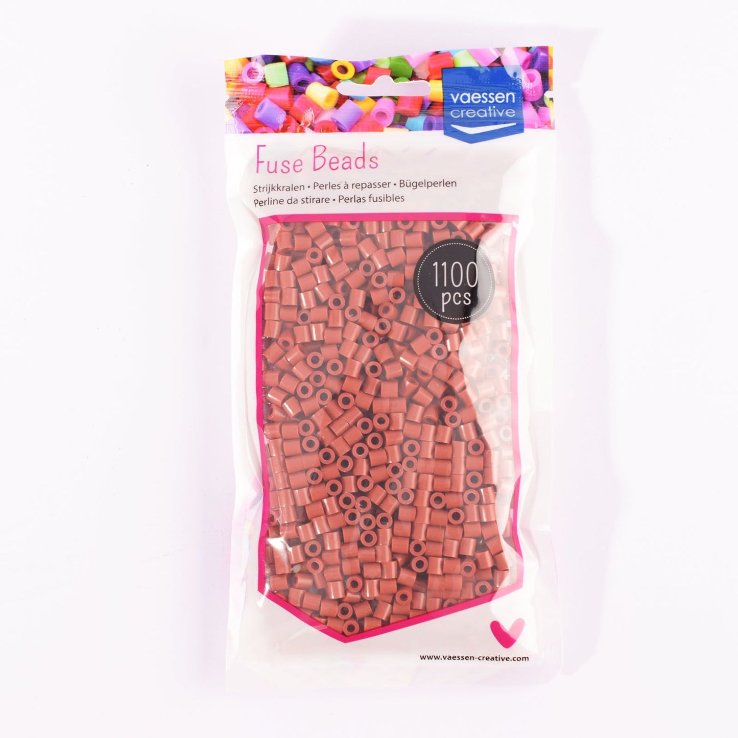 Vaessen creative • Perles thermocollantes rouge marron 1100 pcs.