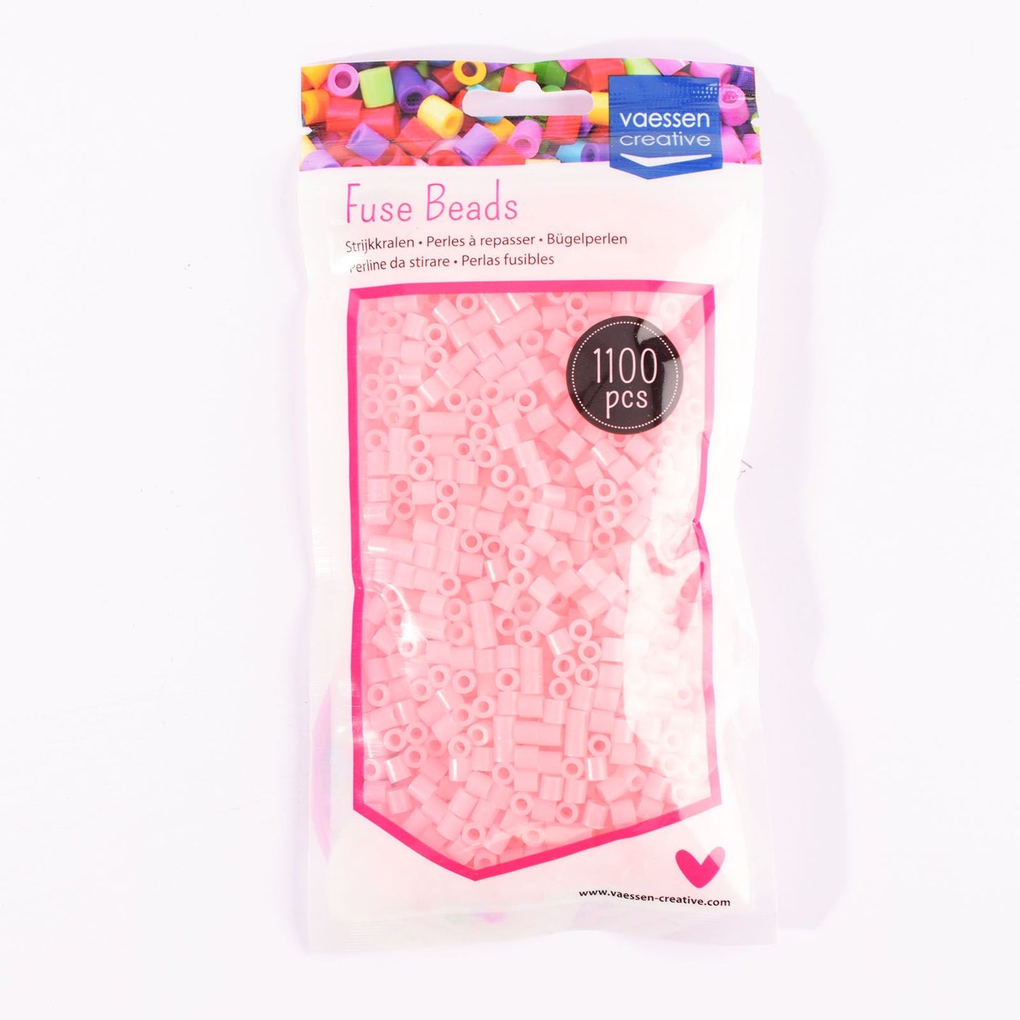Vaessen creative • Perles thermocollantes rose brillant 1100 pcs.