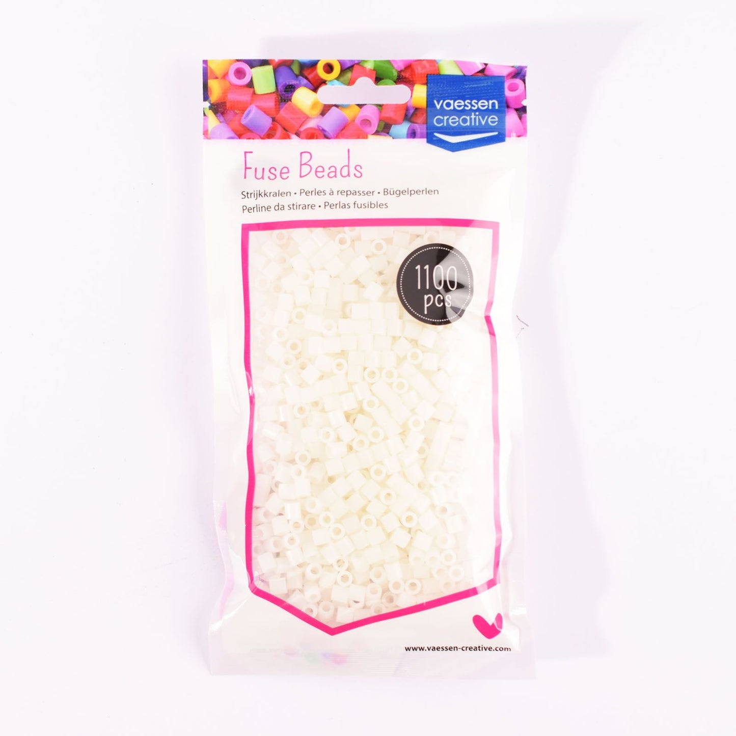 Vaessen creative • Perles thermocollantes blanc brillant 1100 pcs.