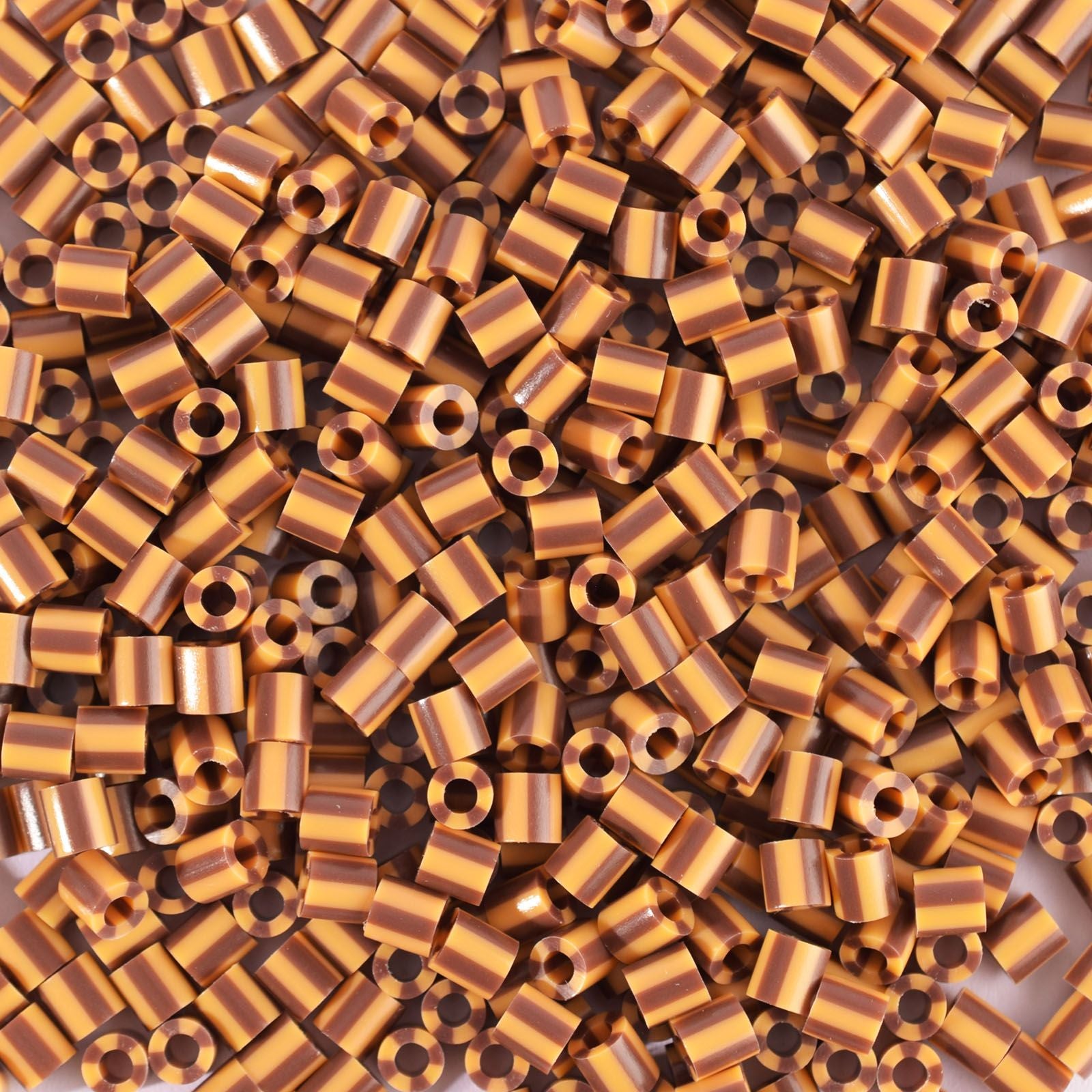 Vaessen creative • Perles thermocollantes bicolores marron-beige 550 pcs.