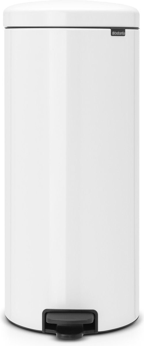 Poubelle Brabantia newicon - seau intérieur en métal - 30 litres - blanc