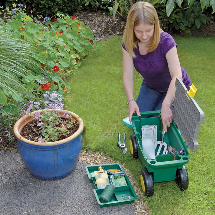 Outils de drapier draper outils outils de jardin et tabouret vert 56x27.2x30.4 cm 60852