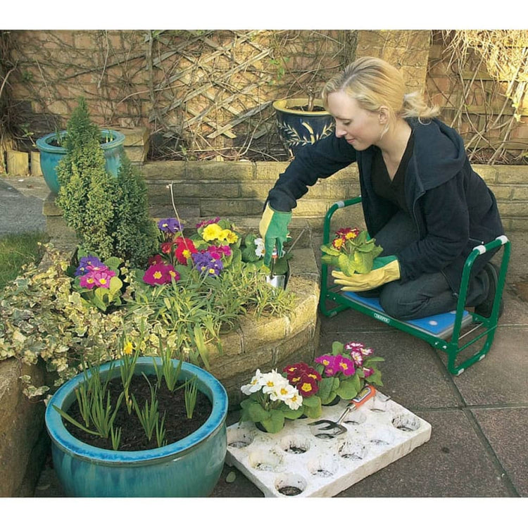 Outils de drapier Draper Tools pliables banc de jardin Kniebank Green Iron 64970