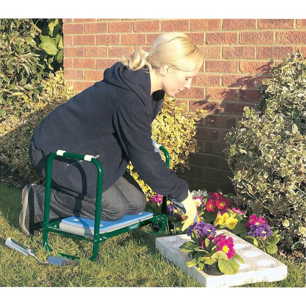 Outils de drapier Draper Tools pliables banc de jardin Kniebank Green Iron 64970