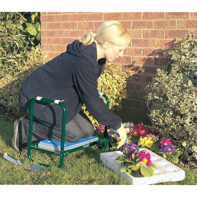 Outils de drapier Draper Tools pliables banc de jardin Kniebank Green Iron 64970