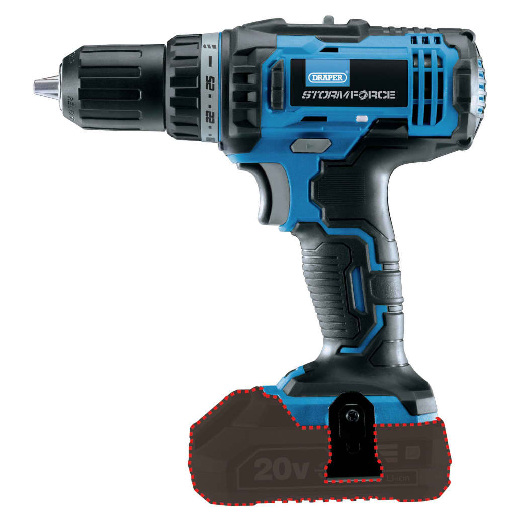 Draper Tools Draper Tools Drill sans batterie Storm 20 V 35 Nm