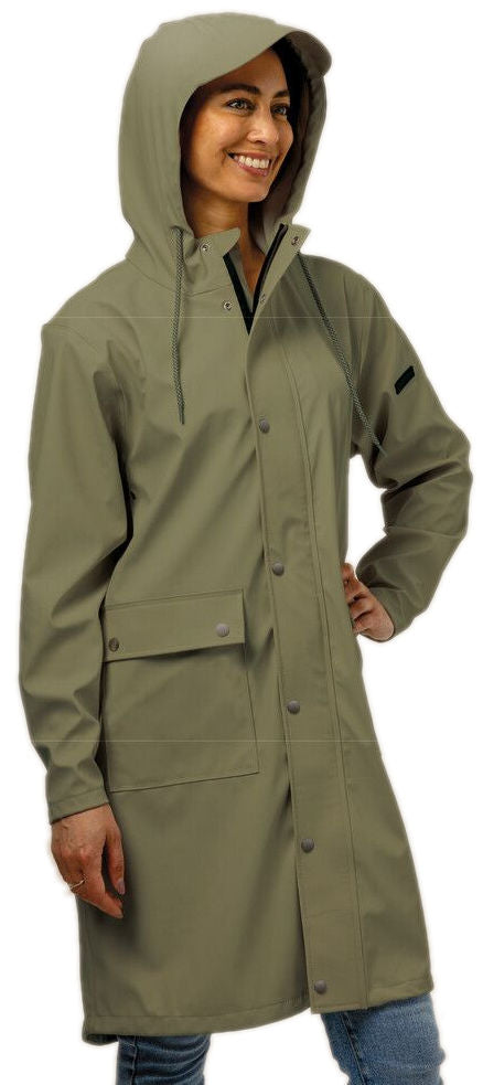 Mirage - Regenjas Rainfall Trenchcoat maat L gemaakt van polyester soft touch olive green