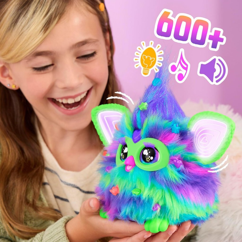 Furby Furby Aurora Borealis brille dans le noir + lumière et son
