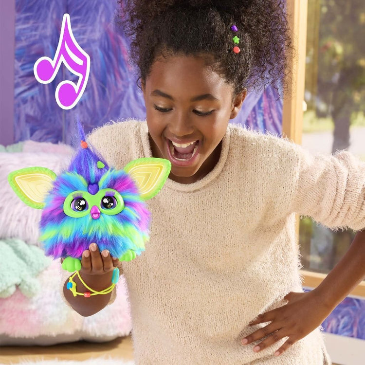 Furby Furby Aurora Borealis brille dans le noir + lumière et son
