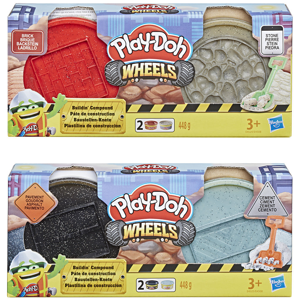 Construction Play-doh #039 ; composé avec 448 g d'argile et une pelle