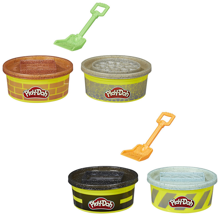 Construction Play-doh #039 ; composé avec 448 g d'argile et une pelle