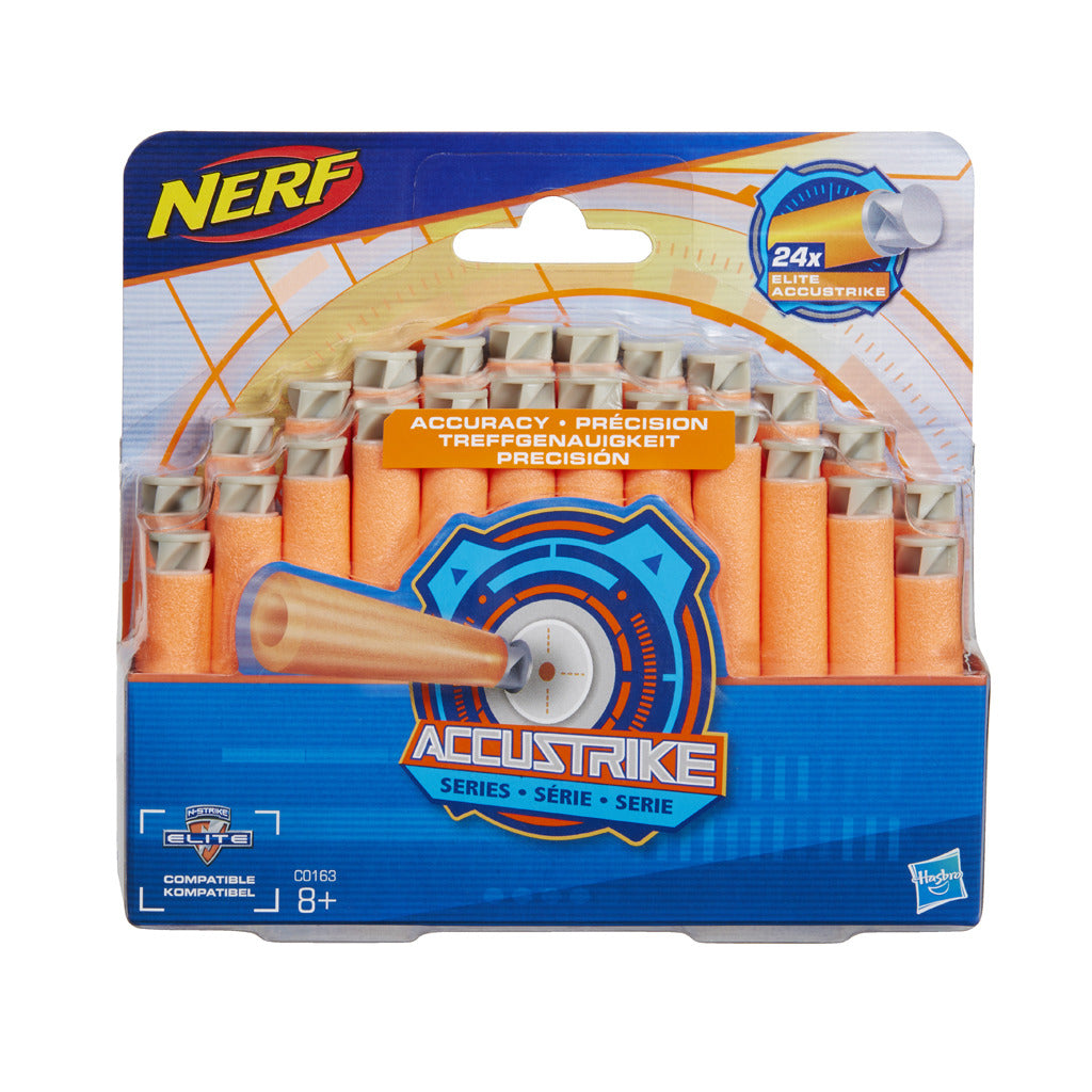 Nerf accustik n-strike fléchettes 24 pièces