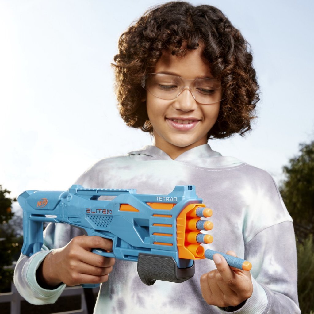 Nerf Elite 2.0 Tetrad Blaster + 4 fléchettes