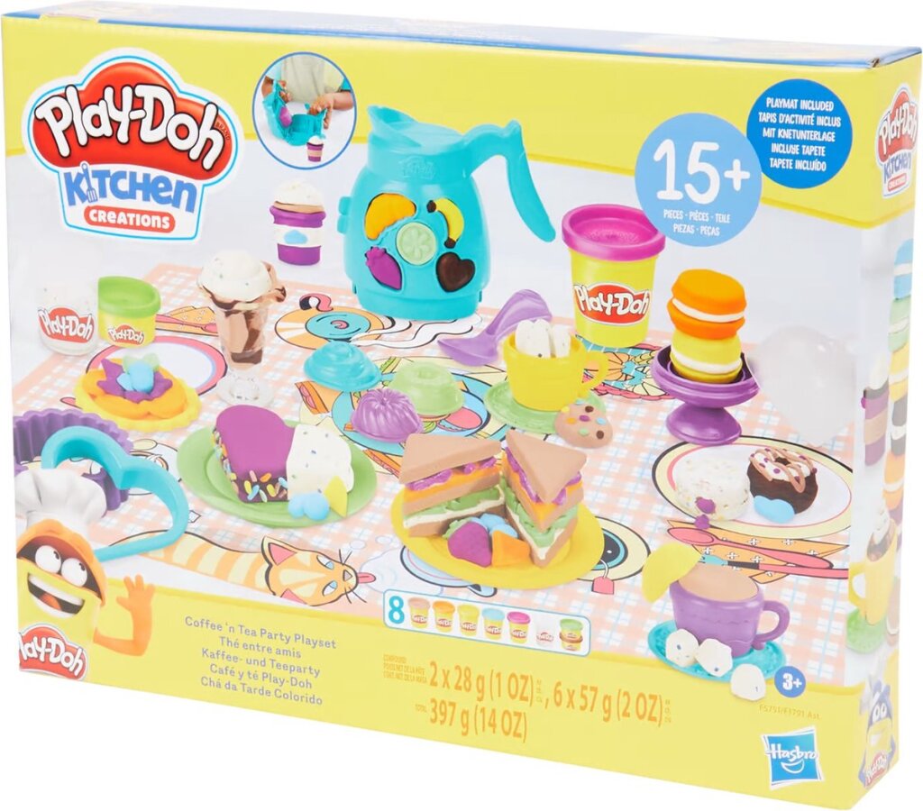 Play-doh Kitchen Creations Coffret de jeu café et thé 3+