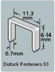 Dutack brad skn12 acier inoxydable 30mm p 5000