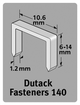 Agrafes Dutack série 140 6mm 1000pcs (nml)