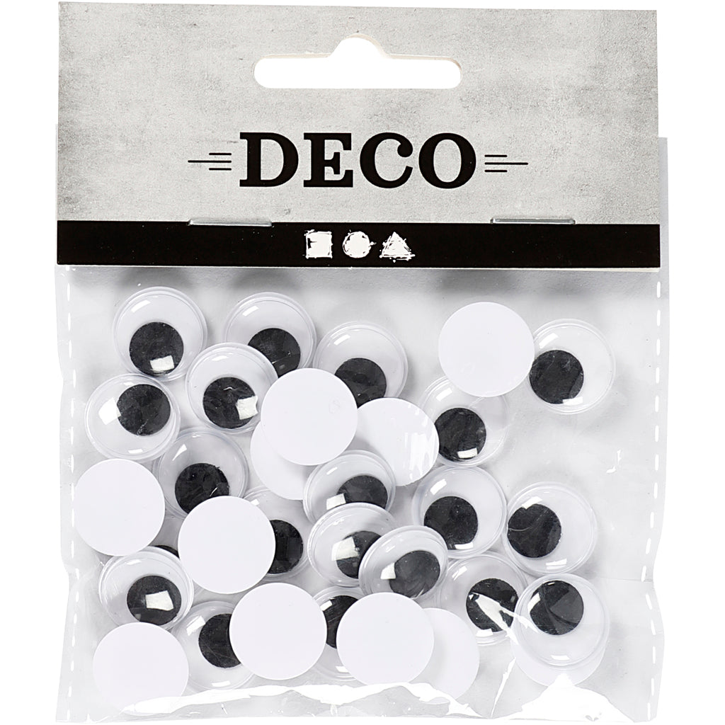 Creativ company yeux écarquillés, non autocollants, d 14 mm, 30 pièces 1 boîte