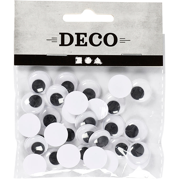 Creativ company yeux écarquillés, non autocollants, d 14 mm, 30 pièces 1 boîte