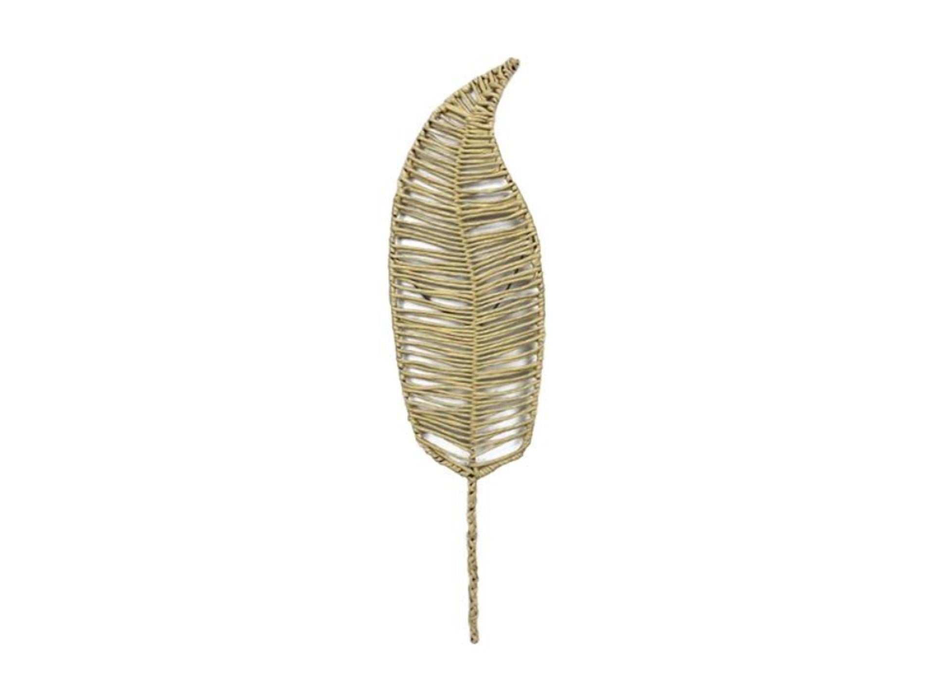 Dijk natural collections support mural forme de feuille 27x1x118cm xl