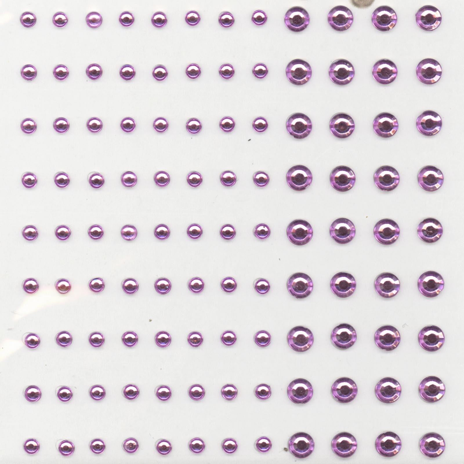 Vaessen creative • strass semi-adhésifs 3+5mm 108pcs rose clair