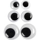 Creativ company yeux écarquillés, non autocollants, d 12+14+20 mm, 18 div 1 boîte