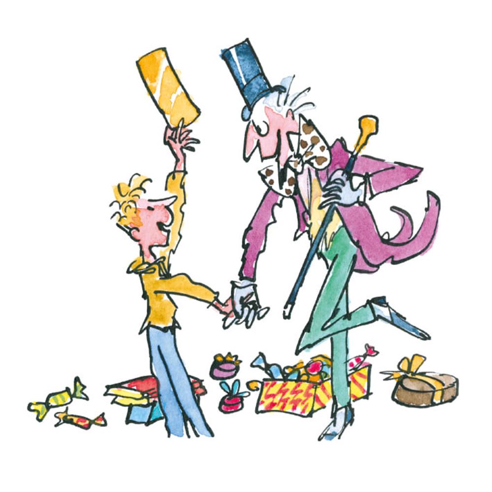Carte + enveloppe Roald Dahl Sjakie. 16x16