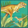 Carte+enveloppe tyrannosaure. 16x16cm