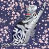 Carte+enveloppe. chaton sakura. 16x16cm