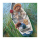 Carte + enveloppe le vent dans le testament 16x16 cm