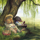 Carte + enveloppe le vent dans le testament 16x16 cm