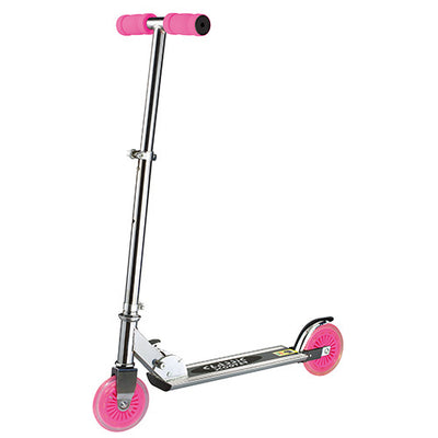 Nouveau scooter de base rose en aluminium