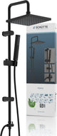 Système de douche Schütte tokyo - douche à effet pluie - tringle de 99 cm - noir mat