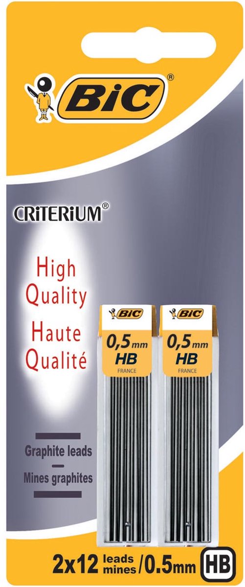 Critère Bic - recharge crayon - hb - 0,5 mm - 24 pièces