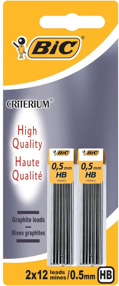 Critère Bic - recharge crayon - hb - 0,5 mm - 24 pièces