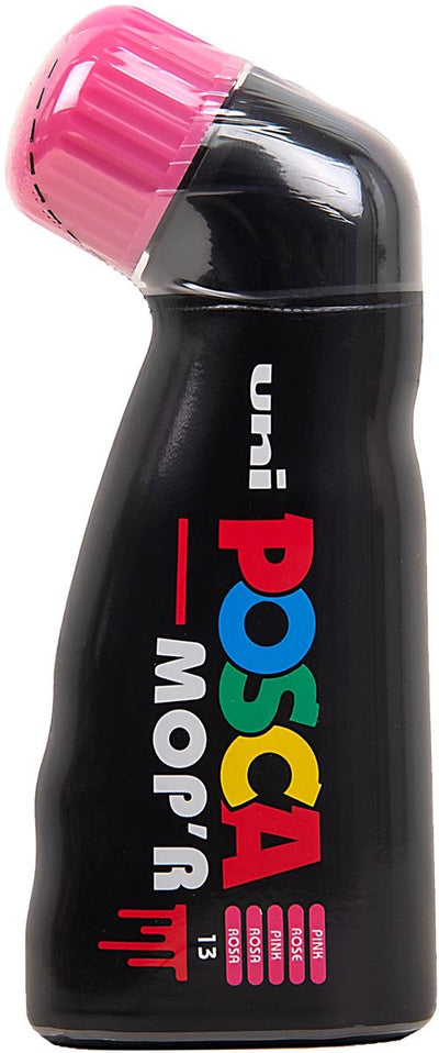 Posca mop'r marqueur peinture xxl 3-19mm rose - stylo peinture super épais - marqueur acrylique - stylos - marqueur - vadrouille