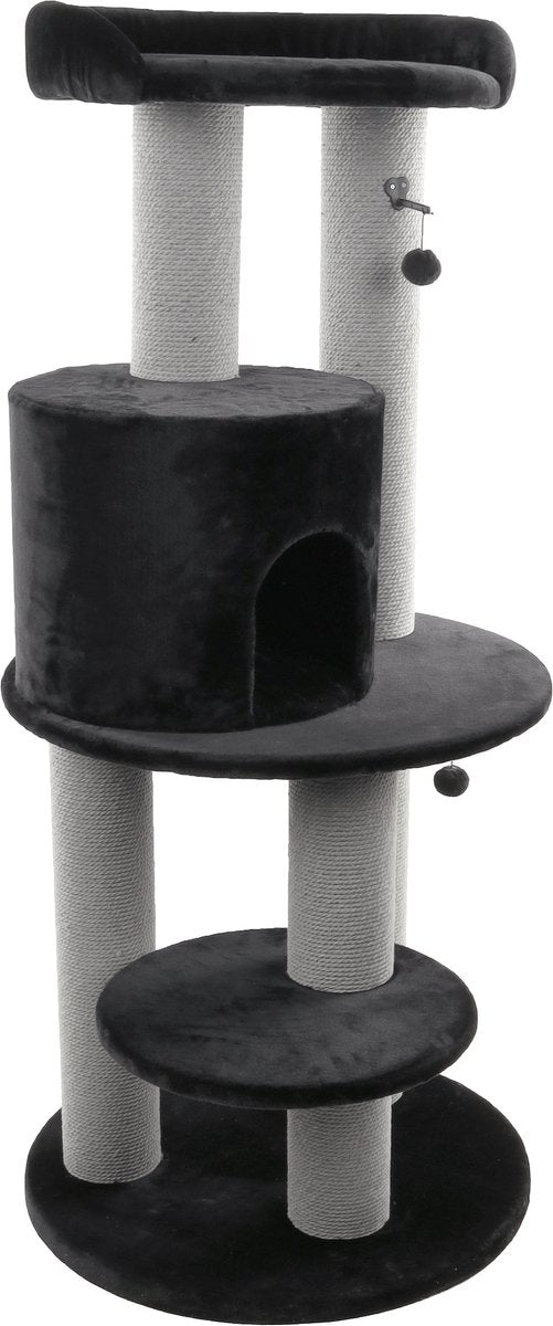 Chapeau flamant rose - arbre à chat chats - arbre à chat chapeau noir 80x94x166cm - 1pc - 134303 - 1pc